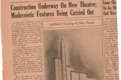 Garland News Front page January 17, 1941 - Construction Underway on New Theatre