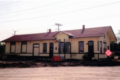 The moving of the Santa Fe Depot from Museum Plaza