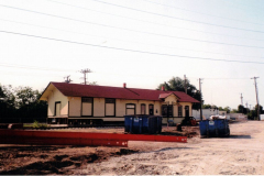 The moving of the Santa Fe Depot from Museum Plaza