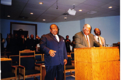 Rev. James William Culp, Sr, and Rev. Paul McBride at a Baptist General Convention
