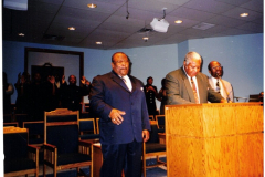 Rev. James William Culp, Sr, and Rev. Paul McBride at a Baptist General Convention
