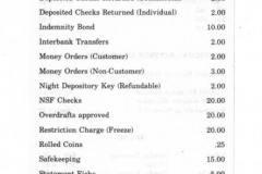 Pricing Schedule from RepublicBank Garland