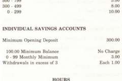 Pricing Schedule from RepublicBank Garland