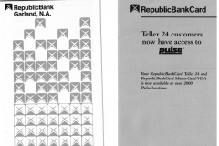 Pricing Schedule from RepublicBank Garland