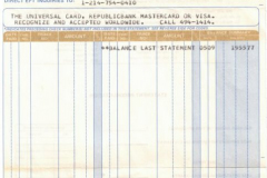 Bank Statement sent from RepublicBank Garland in June 1986 to Landmark Museum.