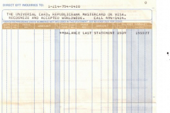 Bank Statement sent from RepublicBank Garland in June 1986 to Landmark Museum.