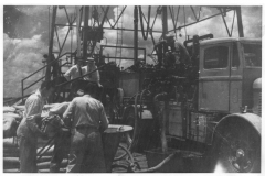 Guiberson workers and truck