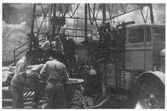Guiberson workers and truck