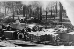 Oil field equipment and worker.