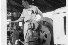 Guiberson Diesel worker (probably Tom Losey) Summer 1940