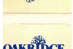 Matchbook - Oakridge Country Club 2800 Diamond Oaks Drive
