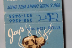 Matchbook - Jay's Marine Grill.