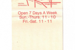 Matchbook - Arc-En-Ciel Restaurant