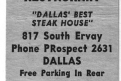 Matchbook - Brockles Restaurant