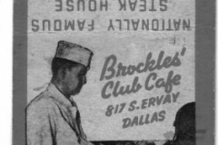 Matchbook - Brockles Club Cafe 1929-1942