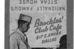 Matchbook - Brockles Club Cafe 1929-1942