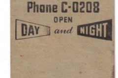 Matchbook - Brockles Club Cafe 1929-1942