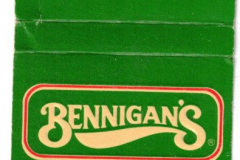 Matchbook - Bennigan's Restaurant