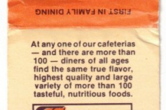 Matchbook - Furrs Cafeterias
