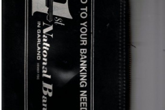 Bank Deposit Bag with zippered top - 1st National Bank in Garland