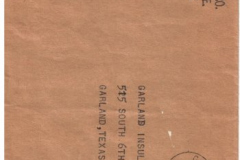 GC&SF (Gulf, Colorado and Santa Fe Railway) envelope postmarked Feb. 14. 1963