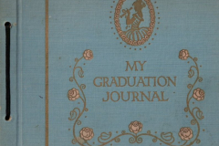 1924 Garland High School scrapbook and graduation journal owned by Lee Warren, president of the Junior and Senior classes.