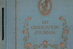 1924 Garland High School scrapbook and graduation journal owned by Lee Warren, president of the Junior and Senior classes.
