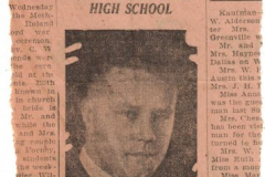1924 Garland High School scrapbook and graduation journal owned by Lee Warren, president of the Junior and Senior classes.