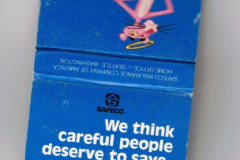 Matchbook - Safeco - Phillip Morris Insurance Agency circa 1979