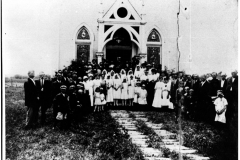 First Communion group photo at Sacred Heart Catholic Church