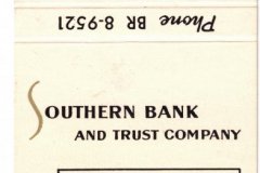Matchbook - Southern Bank and Trust Company