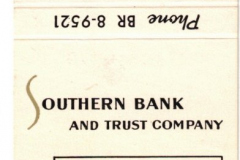Matchbook - Southern Bank and Trust Company