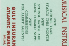 Blotter with Sept 1956 calendar from Gulf and Atlantic Insurance Companies