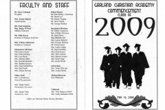 Garland Christian Academy Commencement Program May 2009