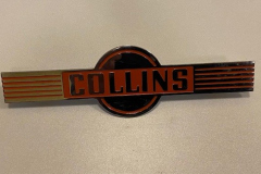 Nameplate from a Collins Radio company item