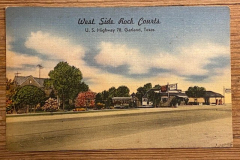 South Garland Colonels steel metal sign - red and white enamel with Colonel illustration.
