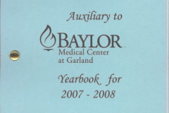 Baylor Medical Center Auxiliary Yearbook 2007-2008