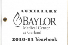 Baylor Medical Center Auxiliary Yearbook 2010-2011