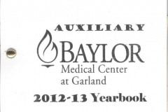 Baylor Medical Center Auxiliary Yearbook 2012-2013