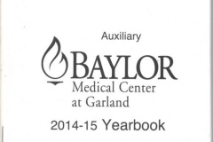 Baylor Medical Center Auxiliary Yearbook 2014-2015