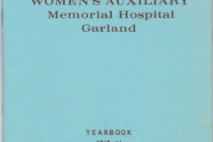 Memorial Hospital Auxiliary Yearbook 1965-1966