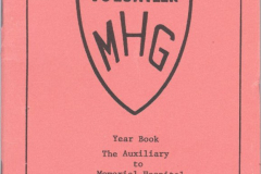 Memorial Hospital Auxiliary Yearbook 1972-1973