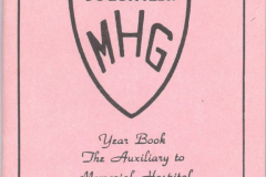 Memorial Hospital Auxiliary Yearbook 1984-1985