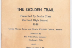 GHS 1946 Senior Play "The Golden Trail"