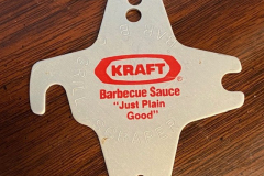 Kraft Barbecue Sauce "Just Plain Good" grill scraper
