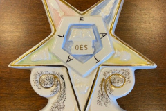 Masonic Eastern Star ceramic vase by Temple Treasures, F.N. Kistner Company