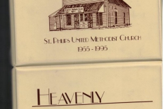 Heavenly Helpings cookbook St. Philips United Methodist Church 1955-1995