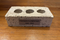 Brick from Freeman Elementary