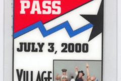 July 3, 2000 Star Spangled 4th Back Stage Pass