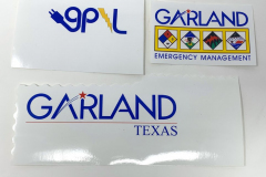 Garland City Department Stickers
